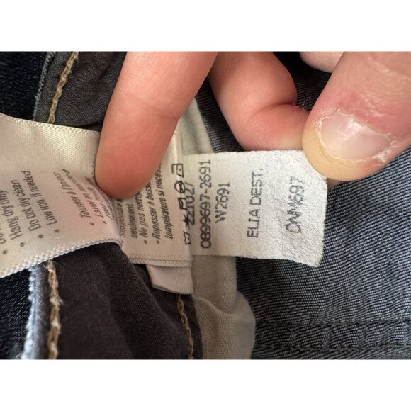 Paige Women Skyline Ankle Peg Jeans Denim Blue Size 26 Stretch Distressed Preppy - Picture 12 of 14